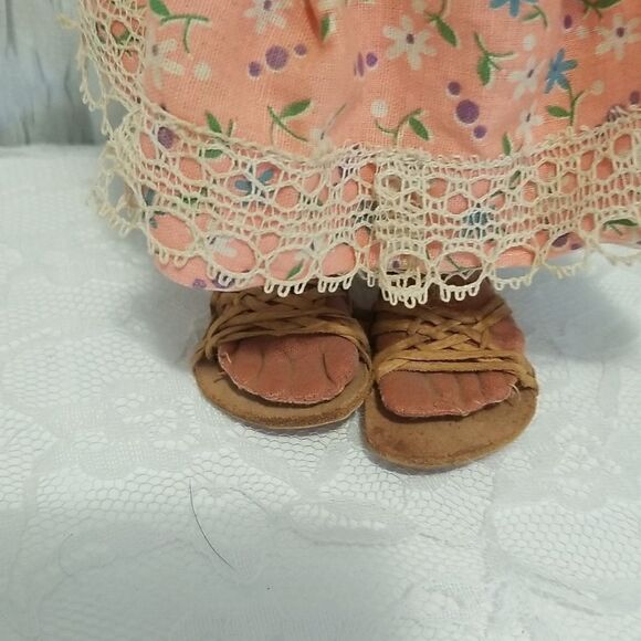 VINTAGE Mexican Handmade Painted Folk Art Dolls Paper Mache Figurine Doll - Picture 5 of 12